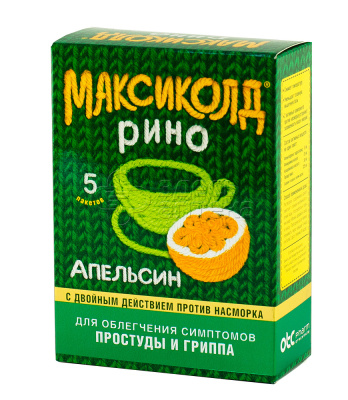 Максиколд рино пор д/приг р-ра со вкусом апельсина 15г N5