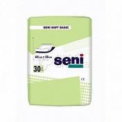Пеленка впитывающая Seni Soft Basic 60х60см 30шт