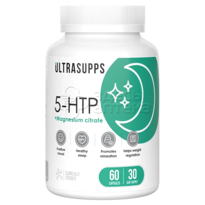 ULTRASUPPS 5-гидрокситриптофан капсулы, 60 шт