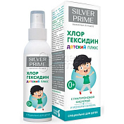 SILVERPRIME Хлоргексидин+ Лосьон для кожи детей с рождения Опека с Экстрактом Ромашки и Ионами Серебра спрей, 100 мл