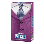 Презервативы Vizit Ribbed (ребристые) N12