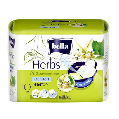 Прокладки Белла Herbs tilia comfort, 10 штук