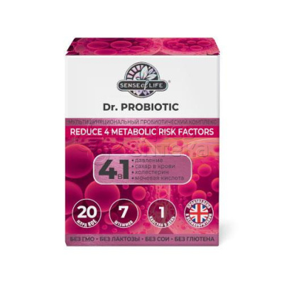 Dr.Probiotic Снижение 4 метаболических факторов риска капсулы, 30 шт