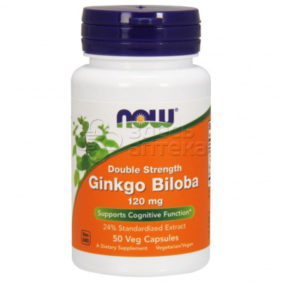 Now Ginkgo Biloba Гинкго Плюс, 50 капсул