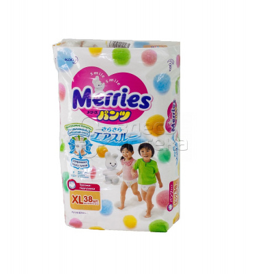 Подгузники-трусы Merries XL 12-22кг N38