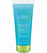 Биодерм Себиум Bioderma Sebium Очищающий гель без помпы, 200 мл