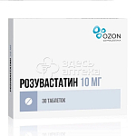 Розувастатин 30 таблеток покрытых пленочной оболочкой 10 мг