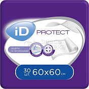 Пеленка впитывающая одноразовая iD Protect, размер 60x60 30 шт