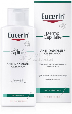 Eucerin Эуцерин  DERMOCAPILLAIRE шампунь-гель против перхоти, 250 мл