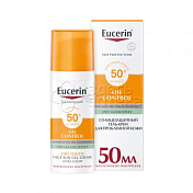 Eucerin Эуцерин гель-крем солнцезащитный для проблемной кожи лица SPF 50+, 50мл