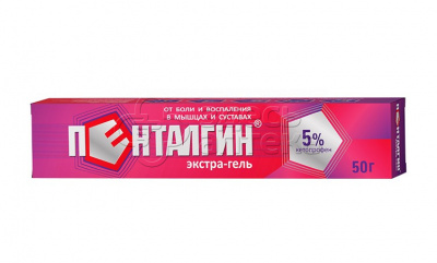 Пенталгин экстра-гель Гель для наружного применения, 5 %50 г