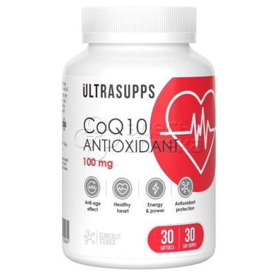 Ultrasupps Коэнзим Q10 капс, 30 шт