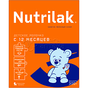 Nutrilak Смесь детская молочная Нутрилак 3, с 12 мес., 300 г