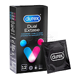 Презервативы Дюрекс Dual Extase, 12 шт