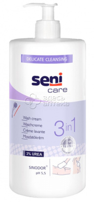 Seni Care крем моющий 3 в 1 500мл