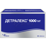 Детралекс 1000 мг, 60 таблеток, покрытых пленочной оболочкой 