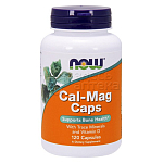 Now Cal-Mag Caps Кальций и Магний + Витамин Д3, 120 капсул