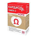 КардиоМ Омега-3 Форте 1000мг 30 капсул