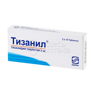 Тизанил табл. 2мг N20