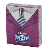 Презервативы Vizit Ribbed ребристые N3