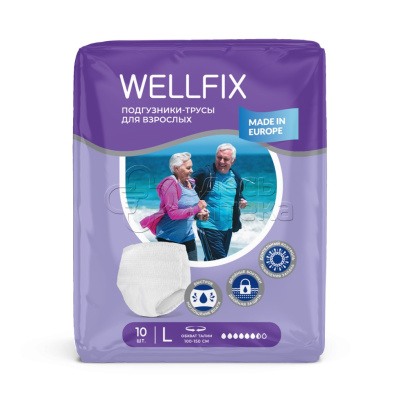 Подгузники-трусы Wellfix р.L N10