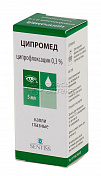 Ципромед капли глазные 0.3%, 5мл флакон-капельница