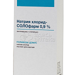 Натрия хлорид-СОЛОфарм 0,9% раствор для инфузий 400 мл флакон, 1 шт