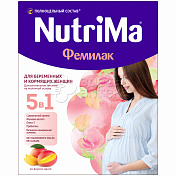 NutriMa/НутриМа/Молочный напиток для беременных/кормящих женщин,  со вкусом манго Фемилак,350г/Нутрилак