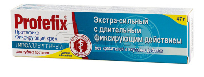 Протефикс крем фиксирующий экстра-сильный д/зуб.протезов гиппоаллергенный 40мл